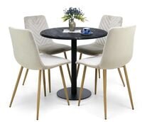 Cafe pyöreä ruokapöytä Ø80 cm musta